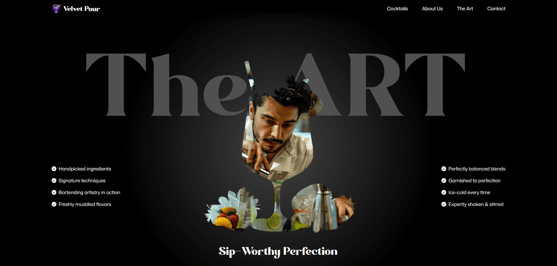 Mojito - Animated Portfolio Showcase - Project Screenshot