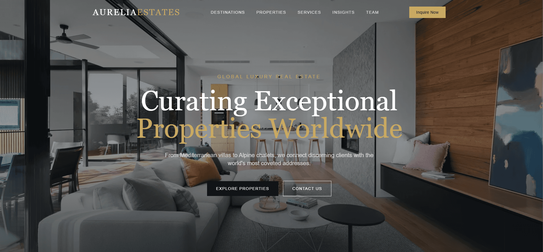Real Estate Website Template - Template Preview