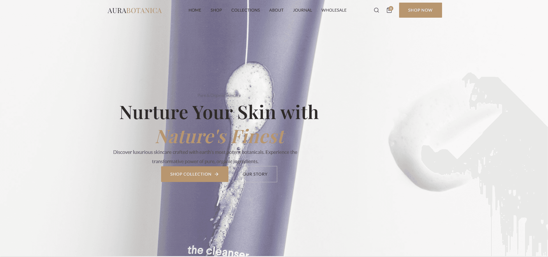 Skin Care & Organic Beauty Template - Template Preview